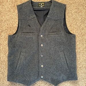 Wyoming traders men’s medium Charcoal Wool Vest